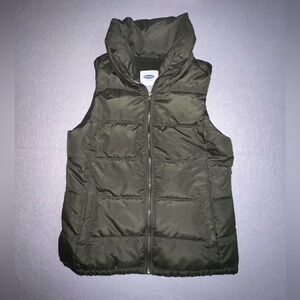 Old Navy Dark Green Women’s Puffer Vest